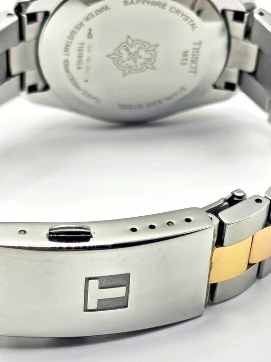 Tissot PR100 Diamond 36mm Two Tone MOP Dial Womens Watch Swiss Quartz main image 6